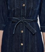 DNM LS MIDI BELTED DRESS CLER - Image 3