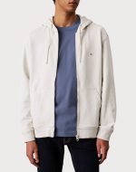 WOVEN LABEL ZIP THROUGH HOODIE - Image 2