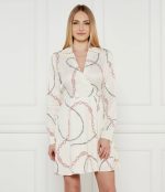 FLUID VISCOSE SHORT WRAP DRESS - Image 3