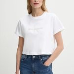SS LIQUID CK CROPPED TEE
