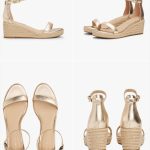 TH METALLIC MID WEDGE ESPADRILLE