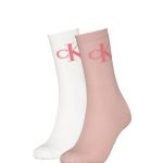 CKJ WOMEN SOCK 2P MONOGRAM