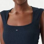 TJW SLIM SH SQUARE NCK SMOCK TOP