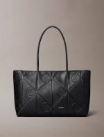 EMBOSSED AOP LEATHER TOTE