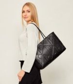 EMBOSSED AOP LEATHER TOTE - Image 3