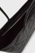EMBOSSED AOP LEATHER TOTE - Image 4