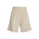 LINEN MIX PLEATED SHORT