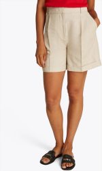 LINEN MIX PLEATED SHORT - Image 4