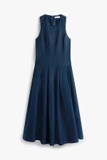 LINEN BLEND HOURGLASS MIDI DRS - Image 2