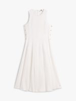 LINEN BLEND HOURGLASS MIDI DRS - Image 2