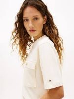 GOLD BUTTON LONG SS TEE