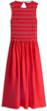 SMOCK SEERSUCKER NS MIDI DRS