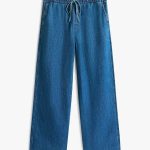 TJW CHAMBRAY PULL ON PANTS