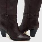 TH T-STRAP LTHR POINTY LONG BOOT