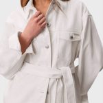 WHS CINCHED JACKET CHALK WHITE