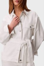 WHS CINCHED JACKET CHALK WHITE