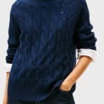 SOFT WOOL CABLE ROLL-NK LS SWT