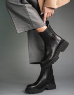 CHUNKY HEELED CHELSEA LTH - Image 2
